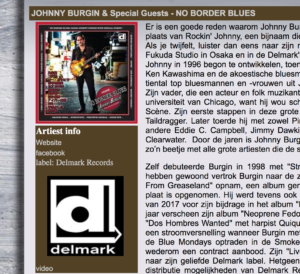 Johnny Burgin “No Border Blues” Gets Great Review on ROOTSTIME