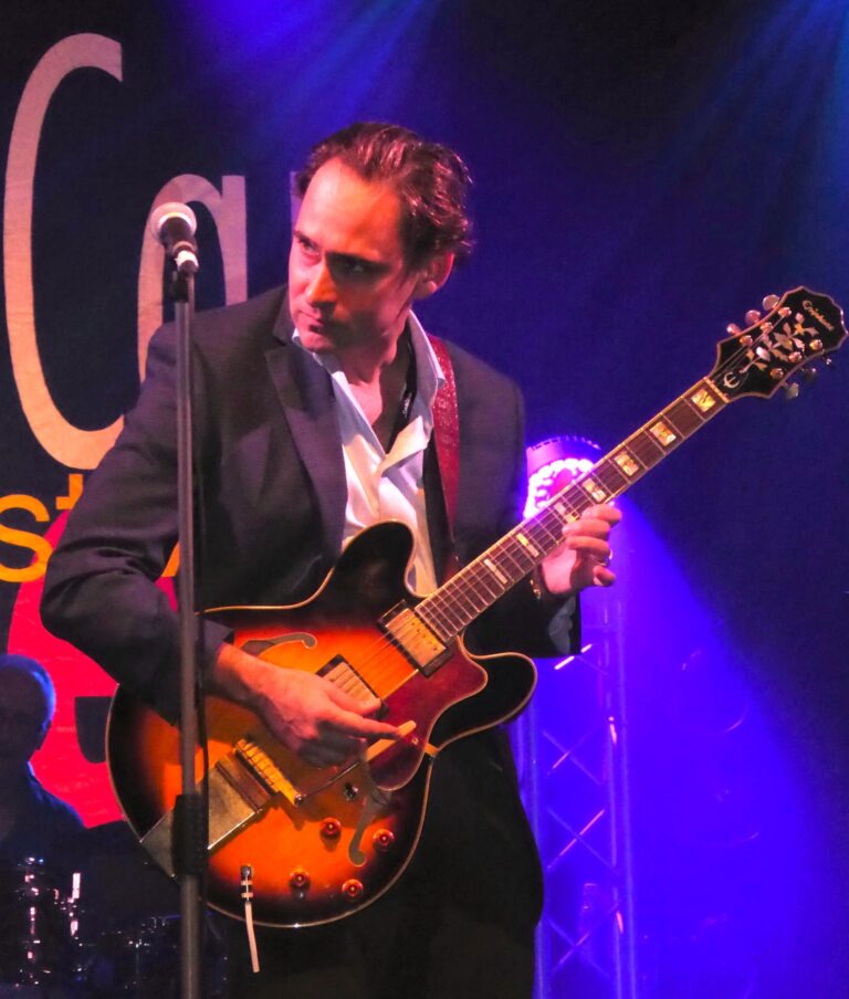JOHNNY BURGIN – Coast To Coast Chicago Blues -longtime Delmark recording artist amazes his fans, new and old, on his never ending blues tour! Johnny clearly loves to play, and every single show is different- he’s a true road warrior, rollin’ stone! Major East Coast tour in September with Marie Martens.