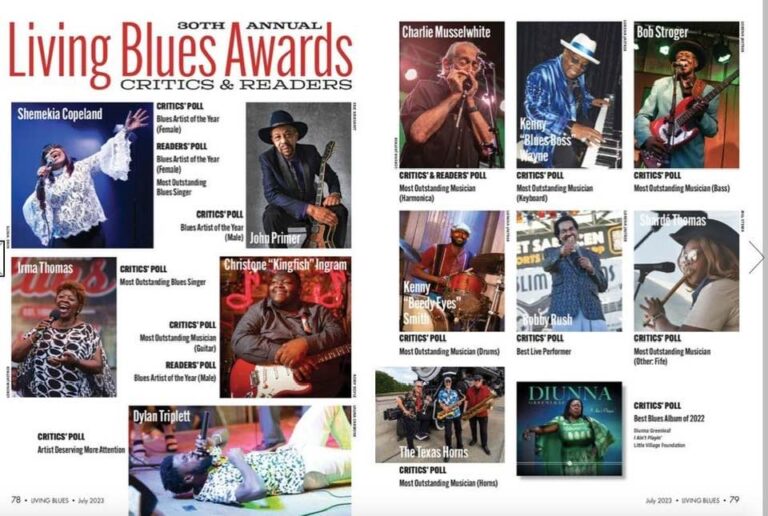 Congrats to BOB STROGER for winning 2023 LIVING BLUES award for best bass player! Kenny Smith for best drummer!