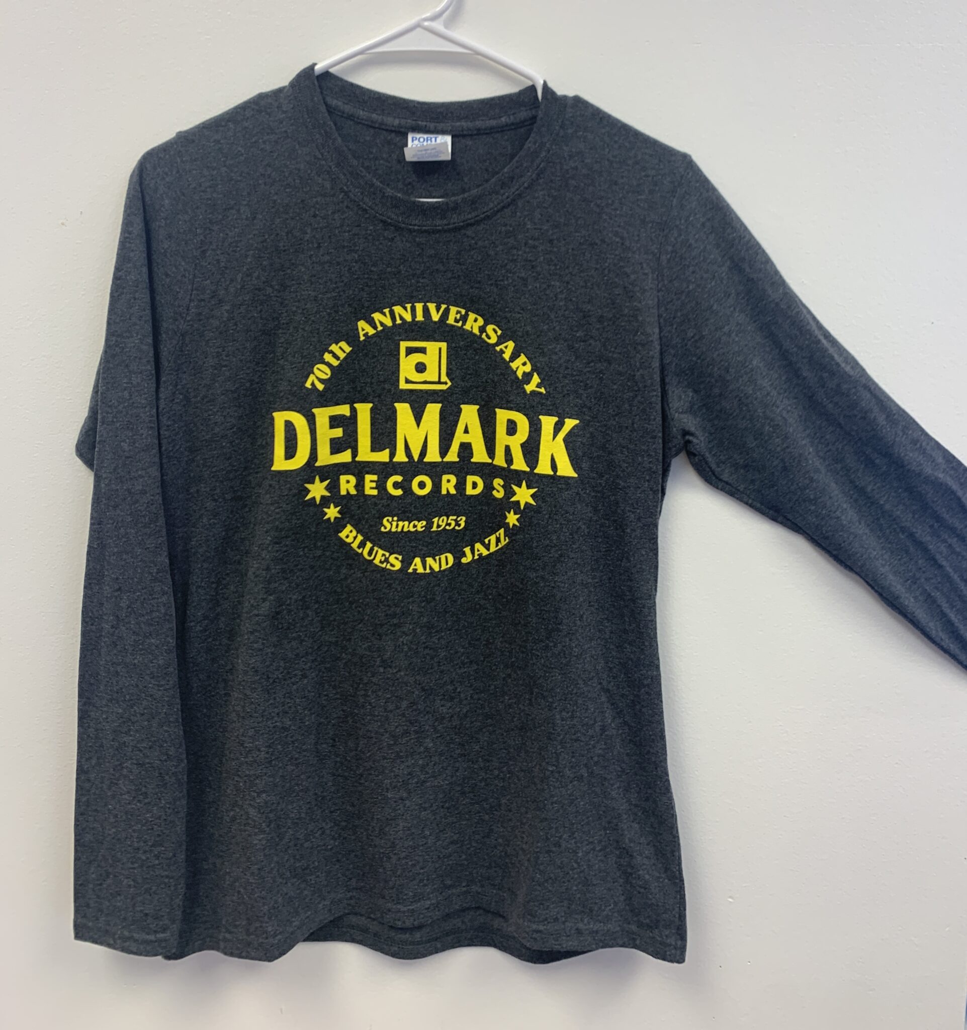 Delmark Letters Delmark 70th Anniversary Long Sleeve Shirt – DELMARK RECORDS